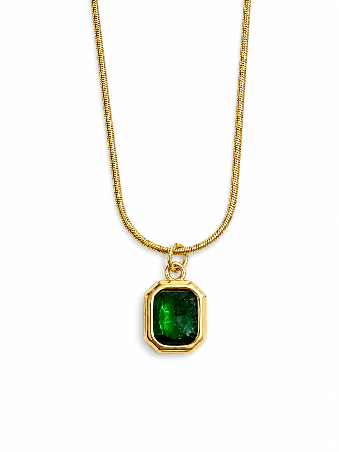 Emerald Pendant Necklace