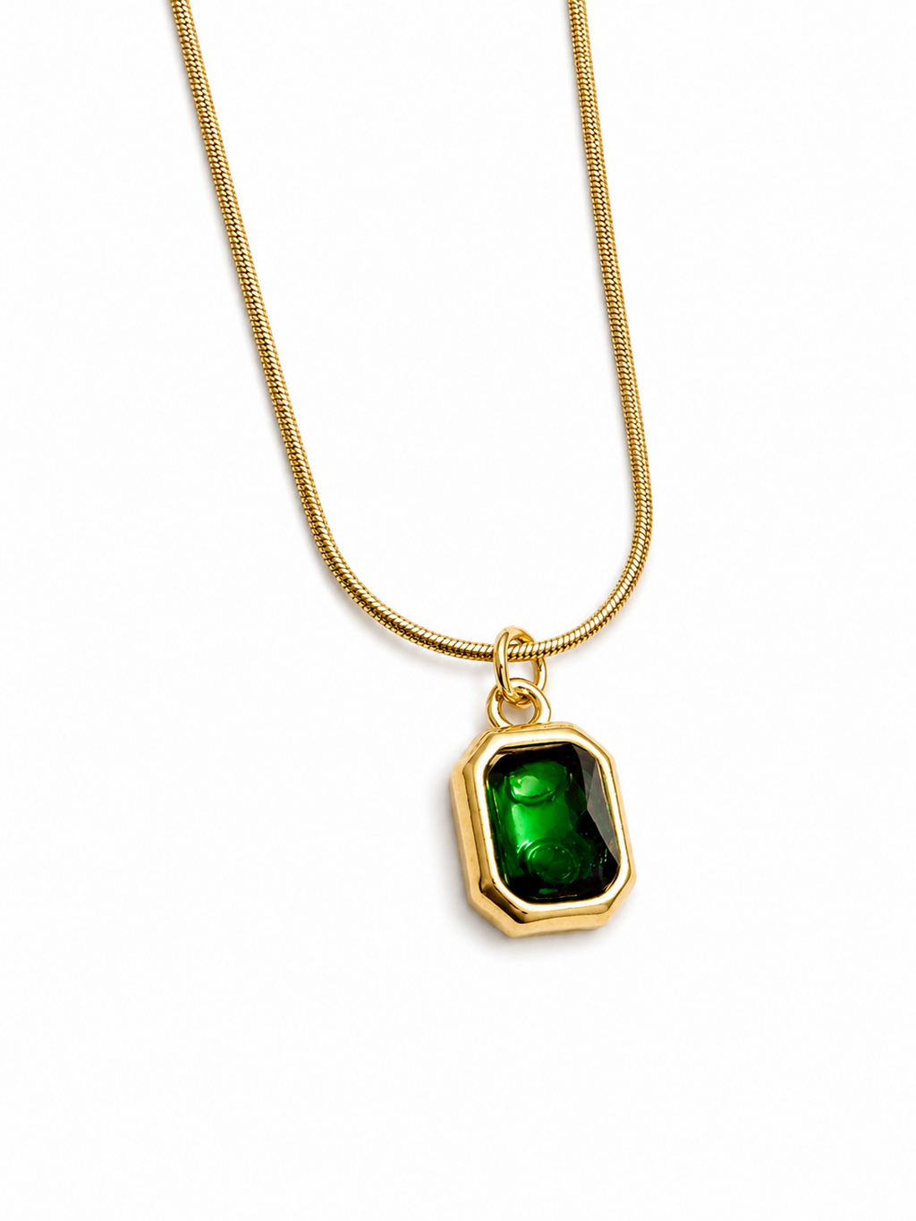 Emerald Pendant Necklace