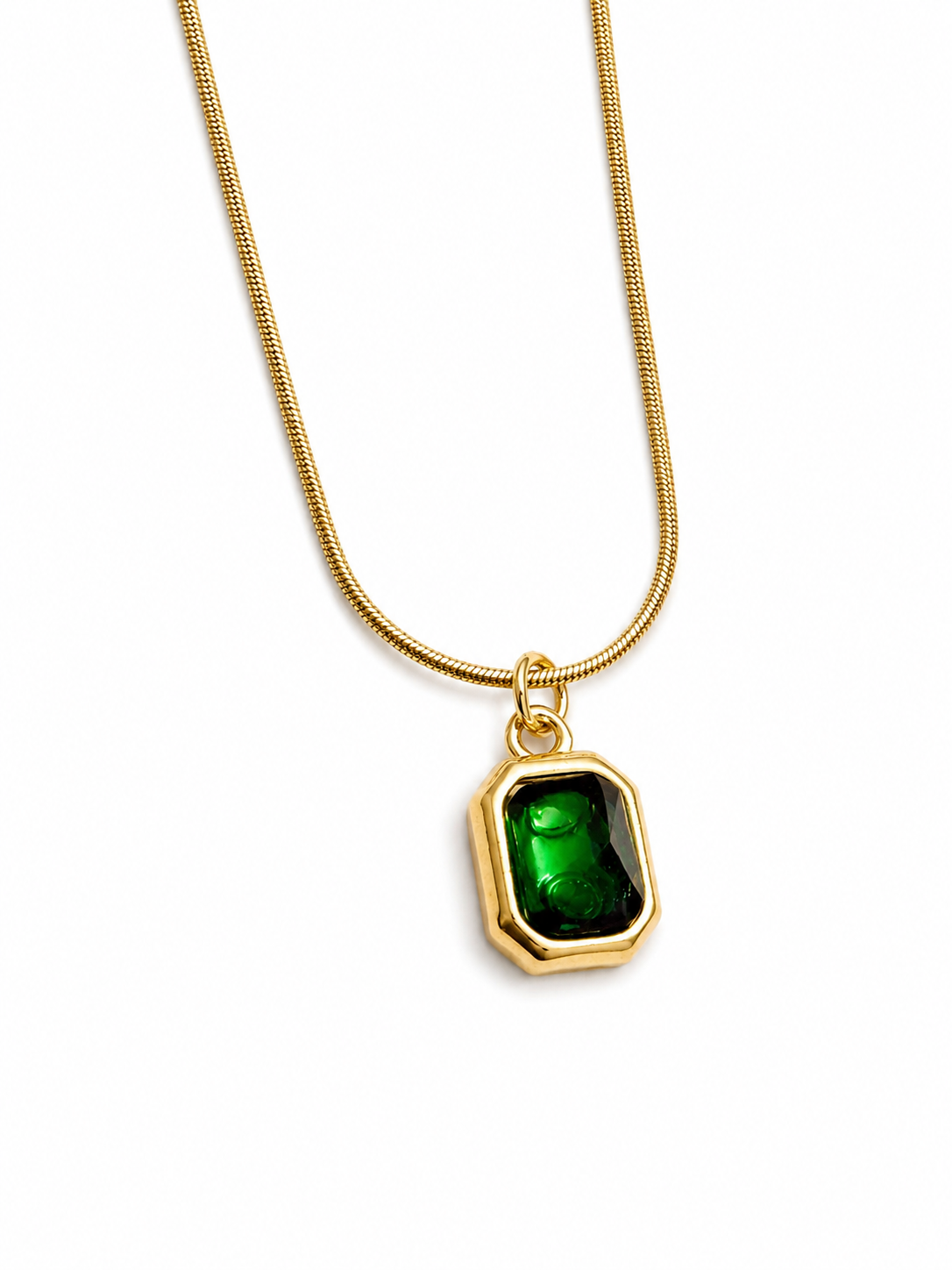 Emerald Pendant Necklace
