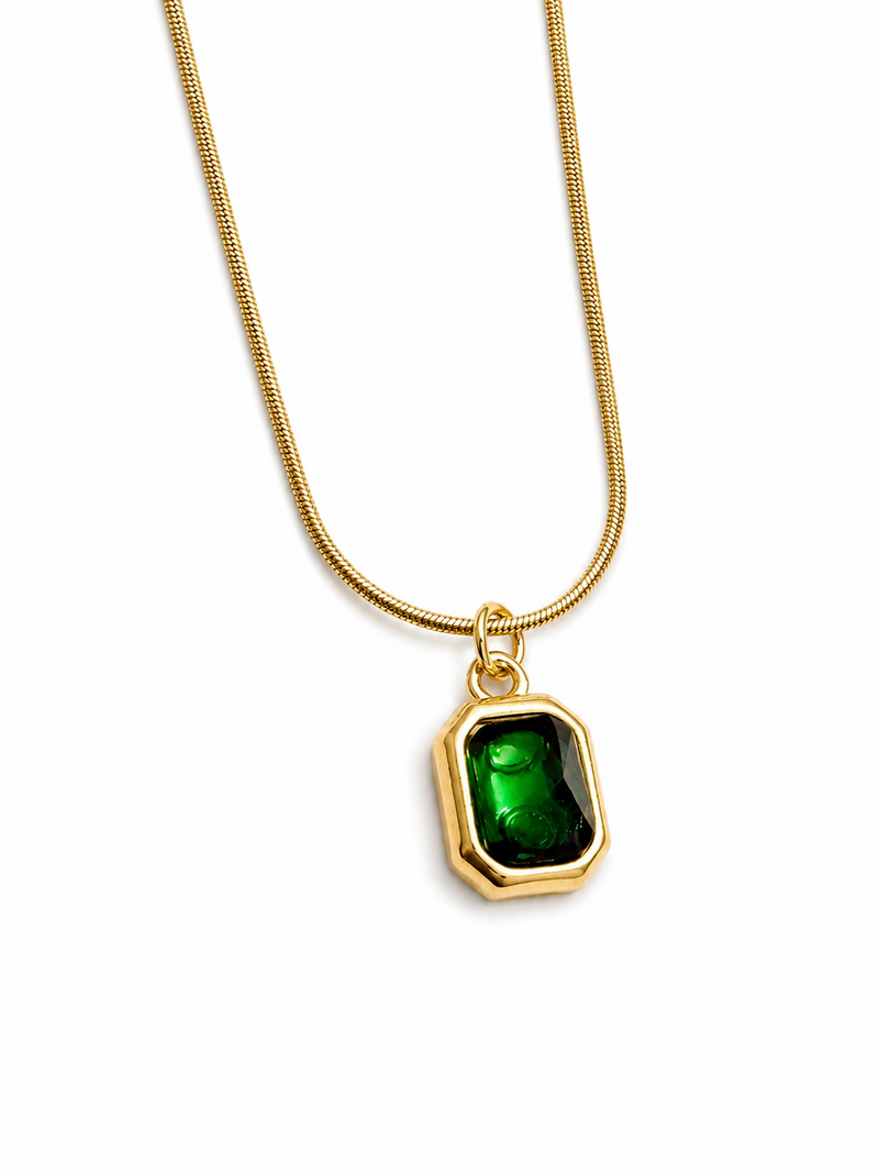 Emerald Pendant Necklace