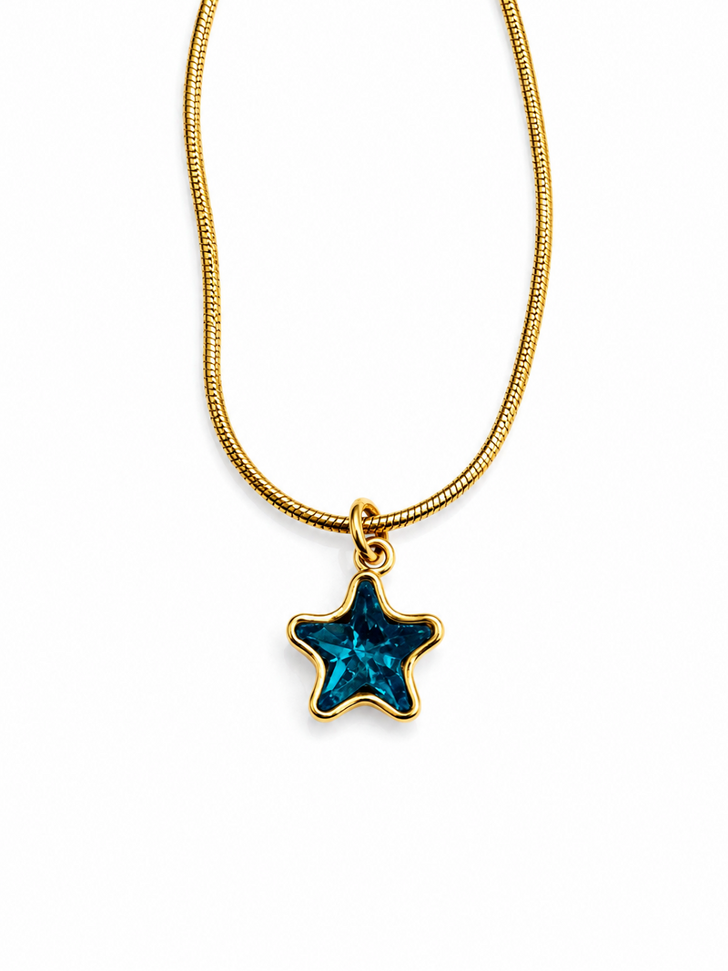 Blue Star Necklace