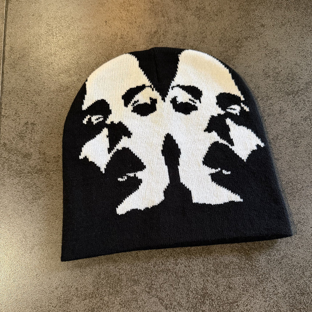 BLACK & WHITE FACE Beanie