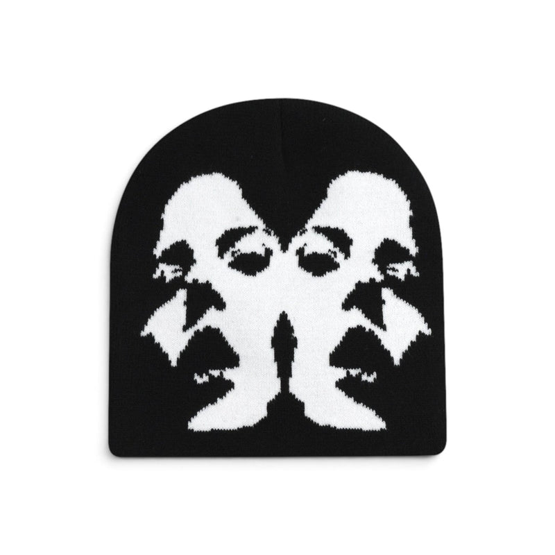 BLACK & WHITE FACE Beanie